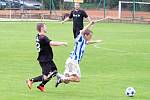 Z utkání Břežany II - Sadská (1:0).