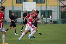 Z fotbalového utkání krajského přeboru  Velim - Kutná Hora (1:0)