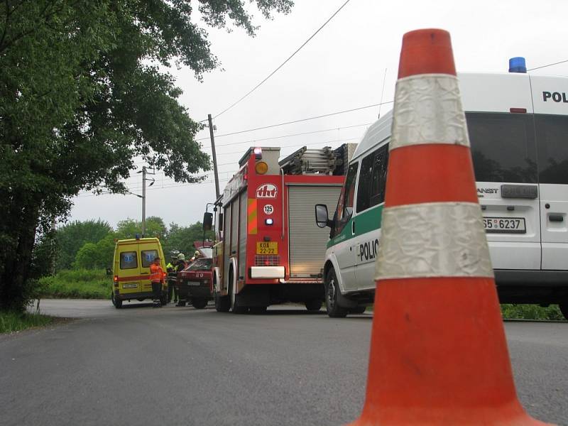 U Sandberku se srazila dvě vozidla.