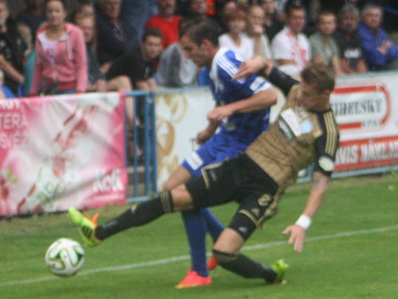 Z utkání druhé ligy FK Kolín - Znojmo (0:4).