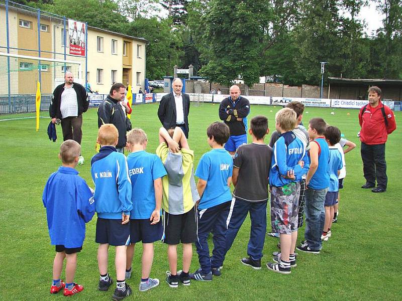 Z fotbalového náboru, který uspořádal klub FK Kolín.