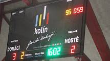 Z hokejového utkání Chance ligy Kolín - Frýdek-Místek (4:3)