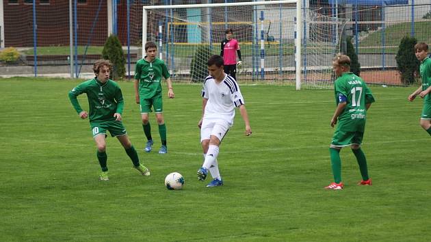 Z fotbalového utkání žáků U14 Kolín - Vlašim (1:4)