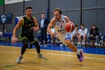 Z basketbalového utkání Alpe Adria Cupu Kolín - Skrljevo (66:65)