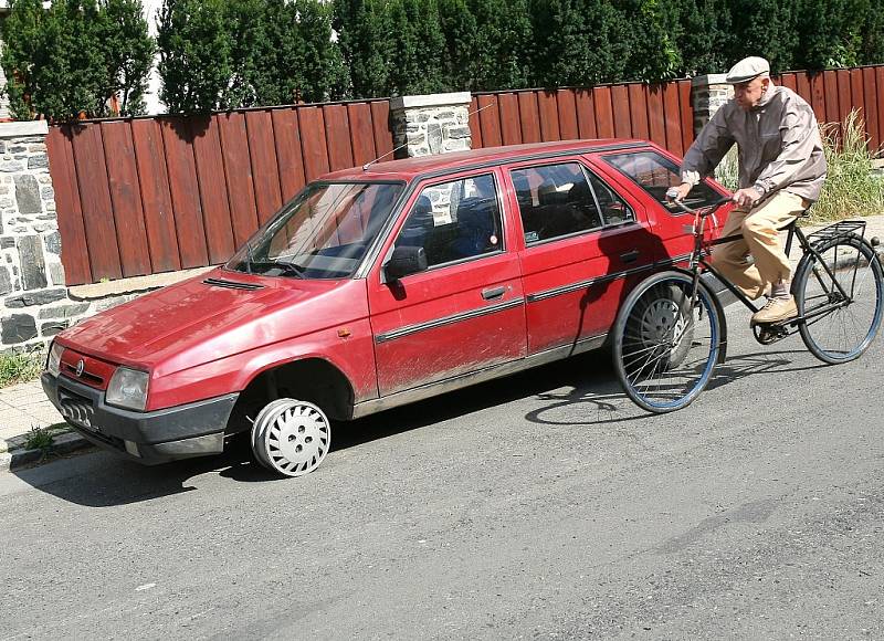 Vraky v Kolíně - Tyršova ulice