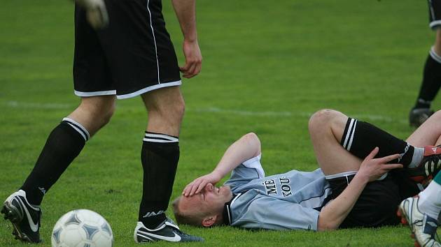 Z utkání Kouřim - Kutná Hora (3:1).