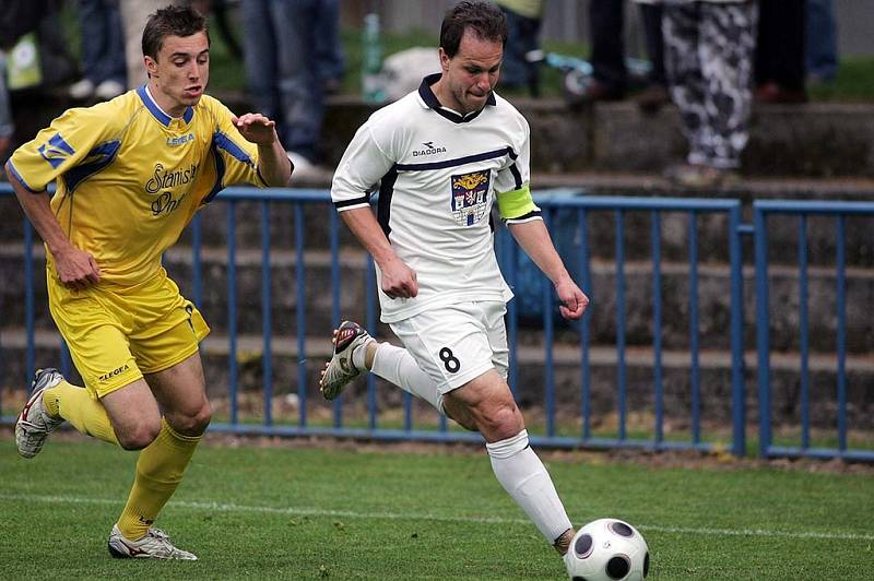 Z utkání FK Kolín - Ovčáry (0:0).