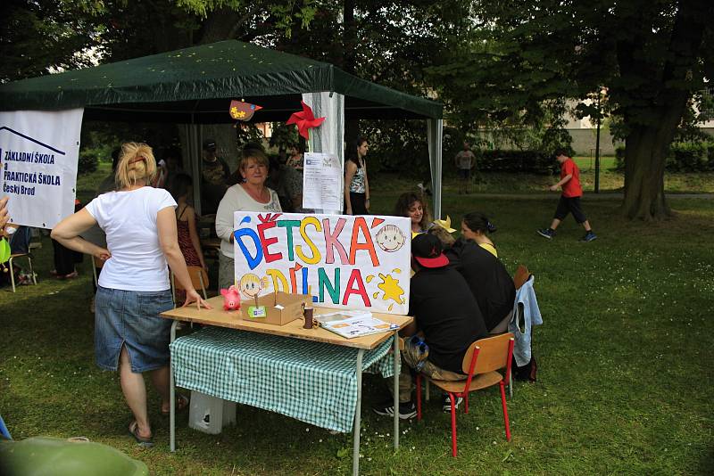 V sobotu se u pivovarského rybníka v Českém Brodě konal festival neziskových organizací.