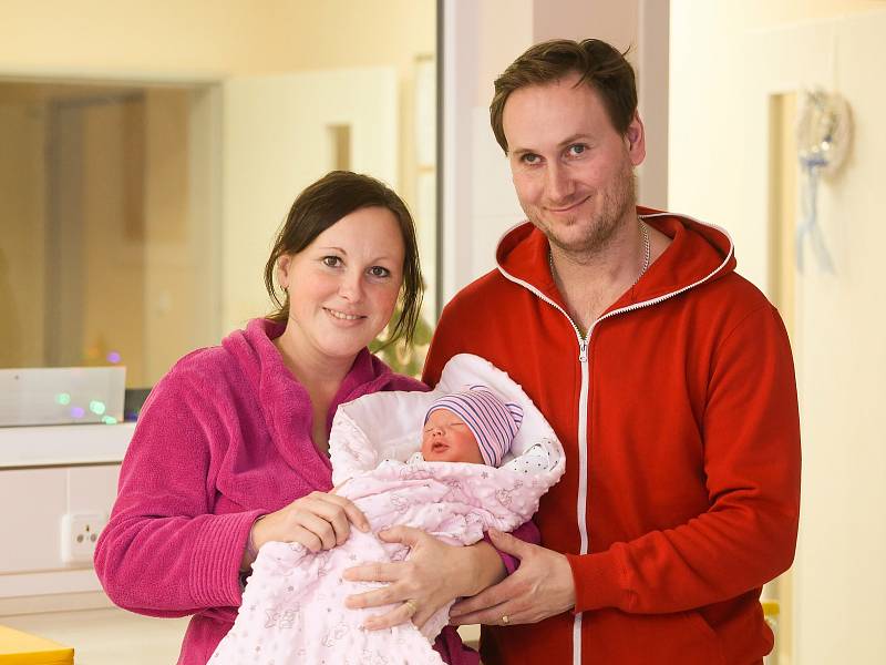 Druhé středočeské miminko roku 2022, Sofie Koderová se narodila sedmnáct minut po půlnoci. 