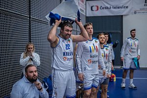 Čtvrtfinále basketbalového Alpe Adria Cupu: BC Geosan Kolín - BC GGMT Vídeň 74:72.