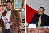 Kolínští politologové Vladimír Srb (vlevo) a Jiří Kohoutek (vpravo).