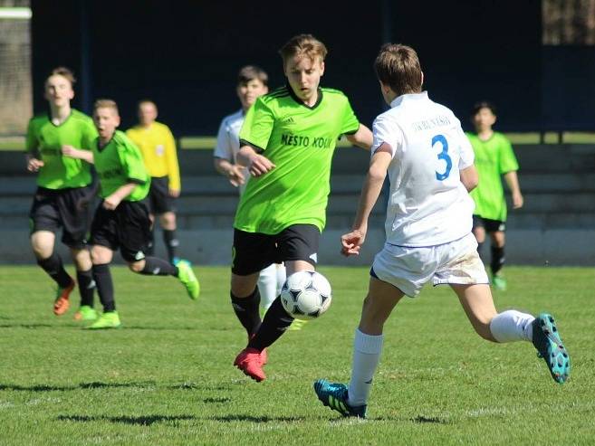 Z utkání žáků FK Kolín U14 - Benešov (0:2).