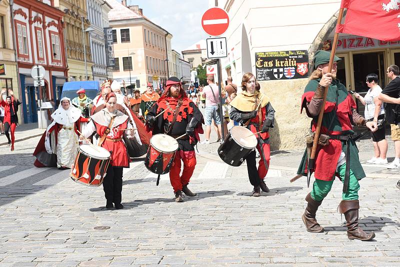 Z pozvánky na rekonstrukci historické bitvy 'Čas králů' na Karlově náměstí v Kolíně.