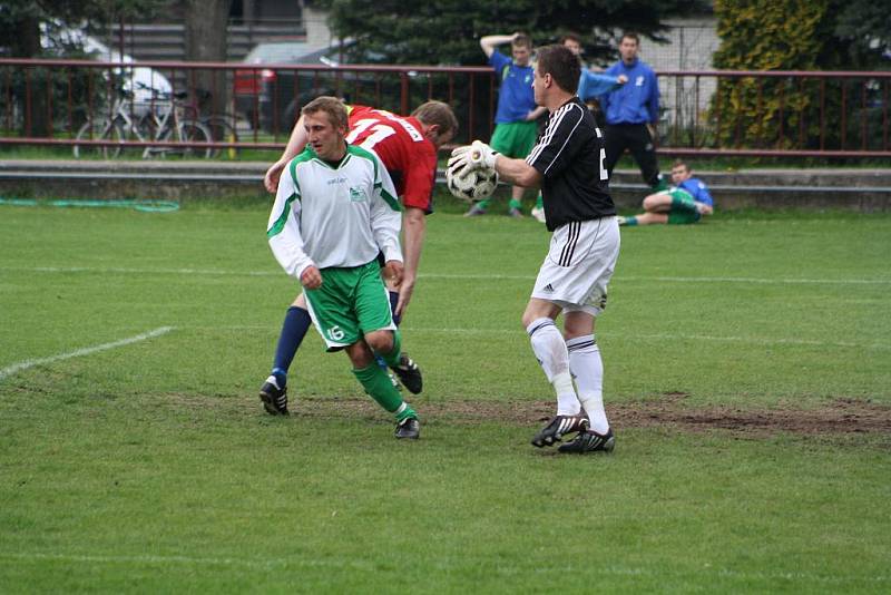 Z utkání Radim - Nymburk (2:3).