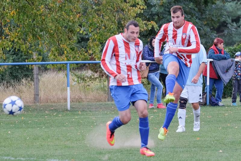 Z utkání Břežany II - Liblice (0:4).