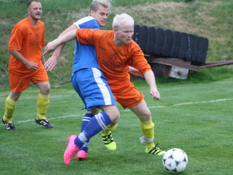 Z utkání Libodřice - Plaňany (0:0, PK 2:4).