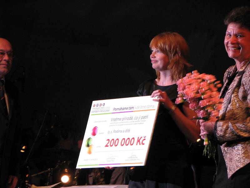 Z předávání šeků úspěšným žadatelům v grantovém programu TPCA Partnerství pro Kolínsko 2012