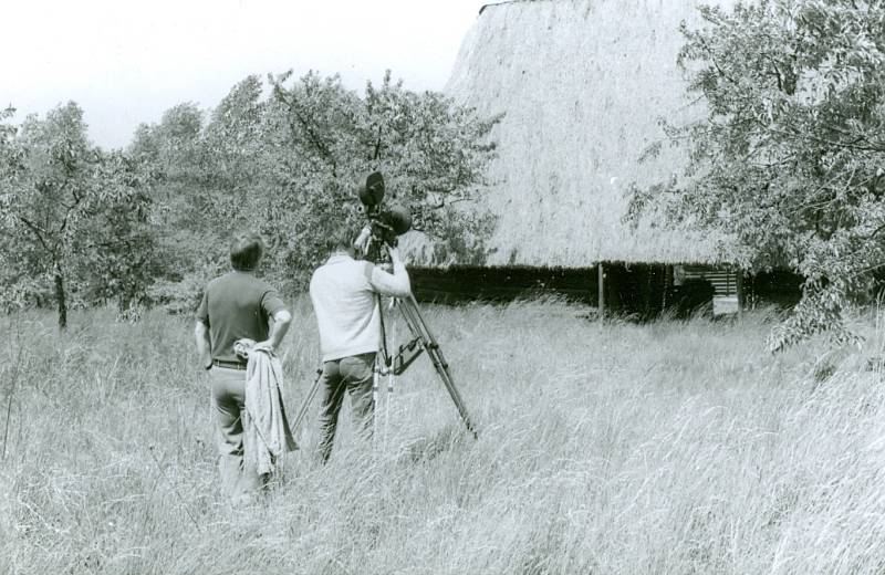 Natáčení dokumentárního filmu o skanzenech, rok 1981