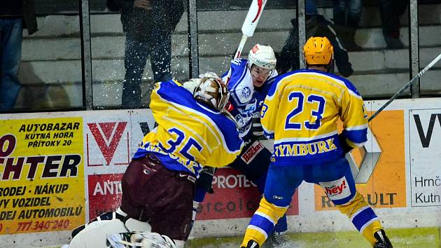 Z utkání play off II.NHL Kolín - Nymburk (8:3).