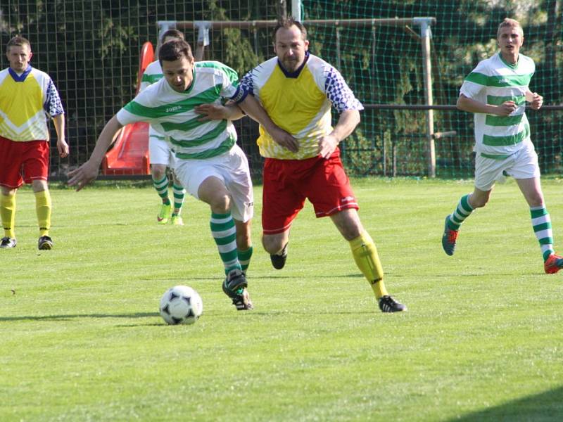 Z utkání Libodřice - Nučice (3:4).