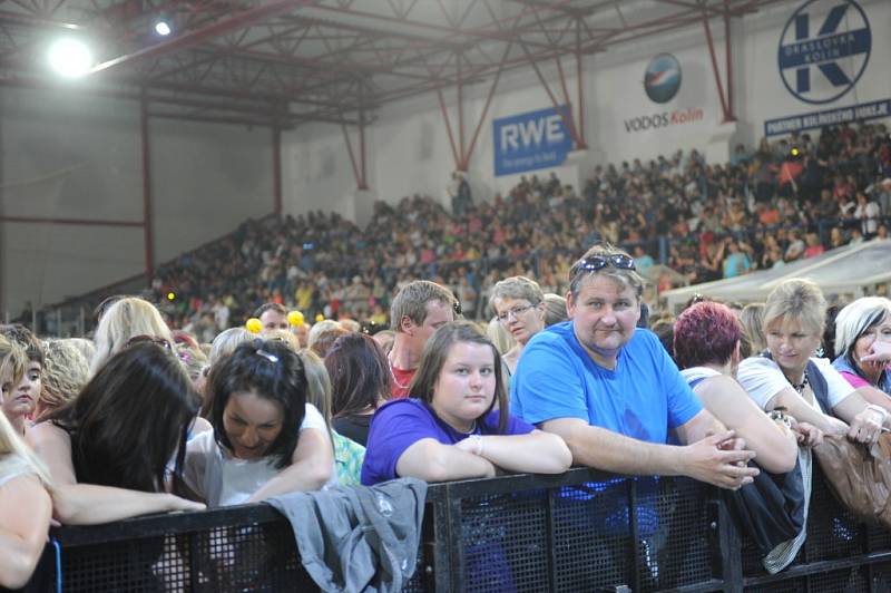 Z koncertu Michala Davida na zimním stadionu v Kolíně