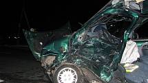 Vážná dopravní nehoda poblíž Olešky, 10. února 2011