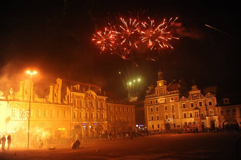 Silvestr na Karlově náměstí v Kolíně