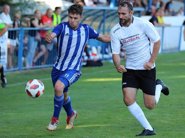 Z utkání I. A třídy Český Brod B - Sokoleč (0:1).