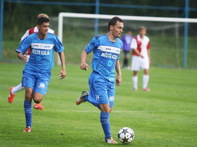 Z přípravného utkání FK Kolín - Kunice (1:3).