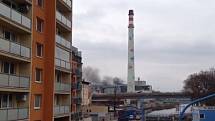 V kolínské elektrárně vybuchl uhelný popel.