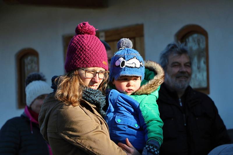 Z Tříkrálové koledy v Muzeu lidových staveb v Kouřimi.