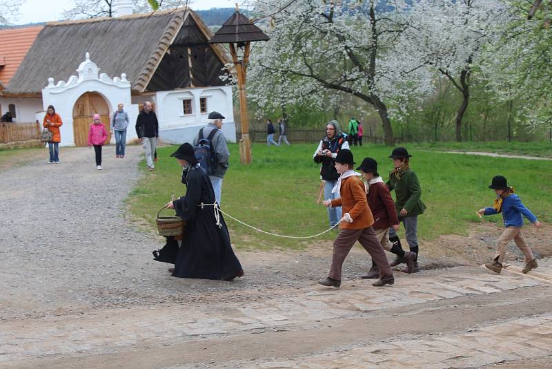 V kouřimském skanzenu chodili návštěvníci s Jidášem.