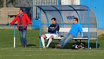 Z utkání Břežany II - Stará Boleslav (2:1).