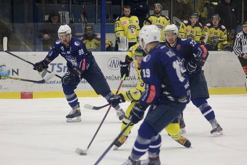 Z hokejového utkání Chance ligy Kolín - Ústí nad Labem (3:4)