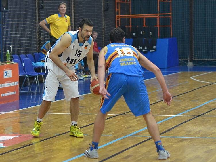 Z utkání BC Kolín - Jindřichův Hradec (92:85).