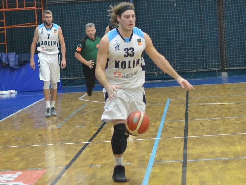 Z utkání BC Geosan Kolín - Nymburk (79:83).