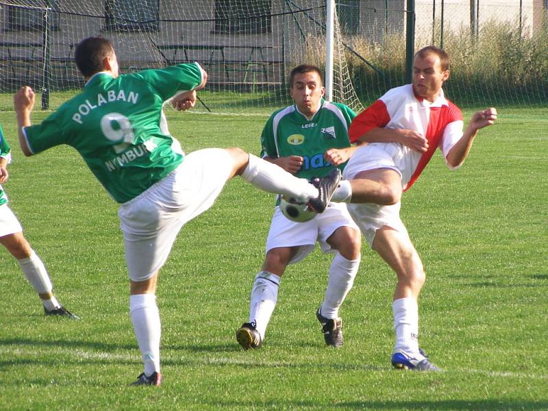 Z přípravného utkání Velim - Polaban Nymburk (4:3)