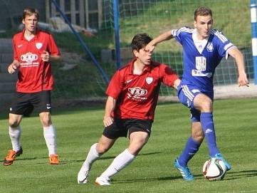 Z utkání FK Kolín - Táborsko B (3:2).