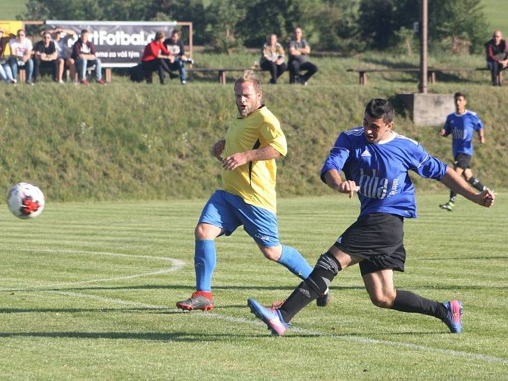 Z utkání Libodřice - Plaňany (6:1).