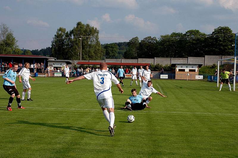 Z utkání Vilémov - Polepy (1:3).