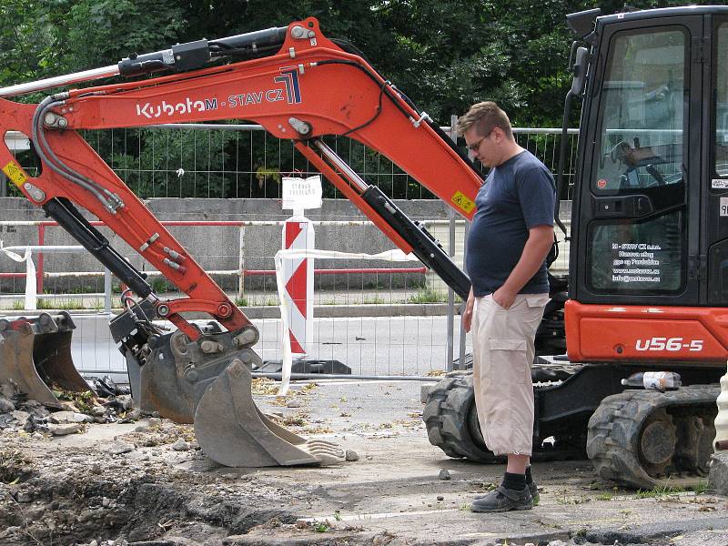 Rekonstrukce podchodu pod Jaselskou ulicí, červenec 2021