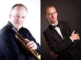 Trumpetista Marek Zvolánek a Varhaník Pavel Svoboda.