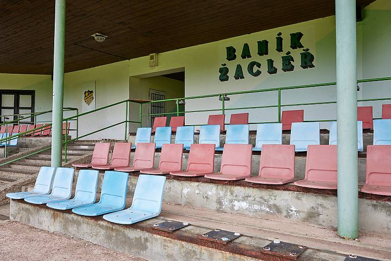 Fotbalový stadion Baníku Žacléř.