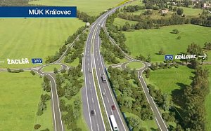 Na dálnici D11 z Trutnova k hranici s Polskem začne ŘSD nejdříve stavět v Královci.