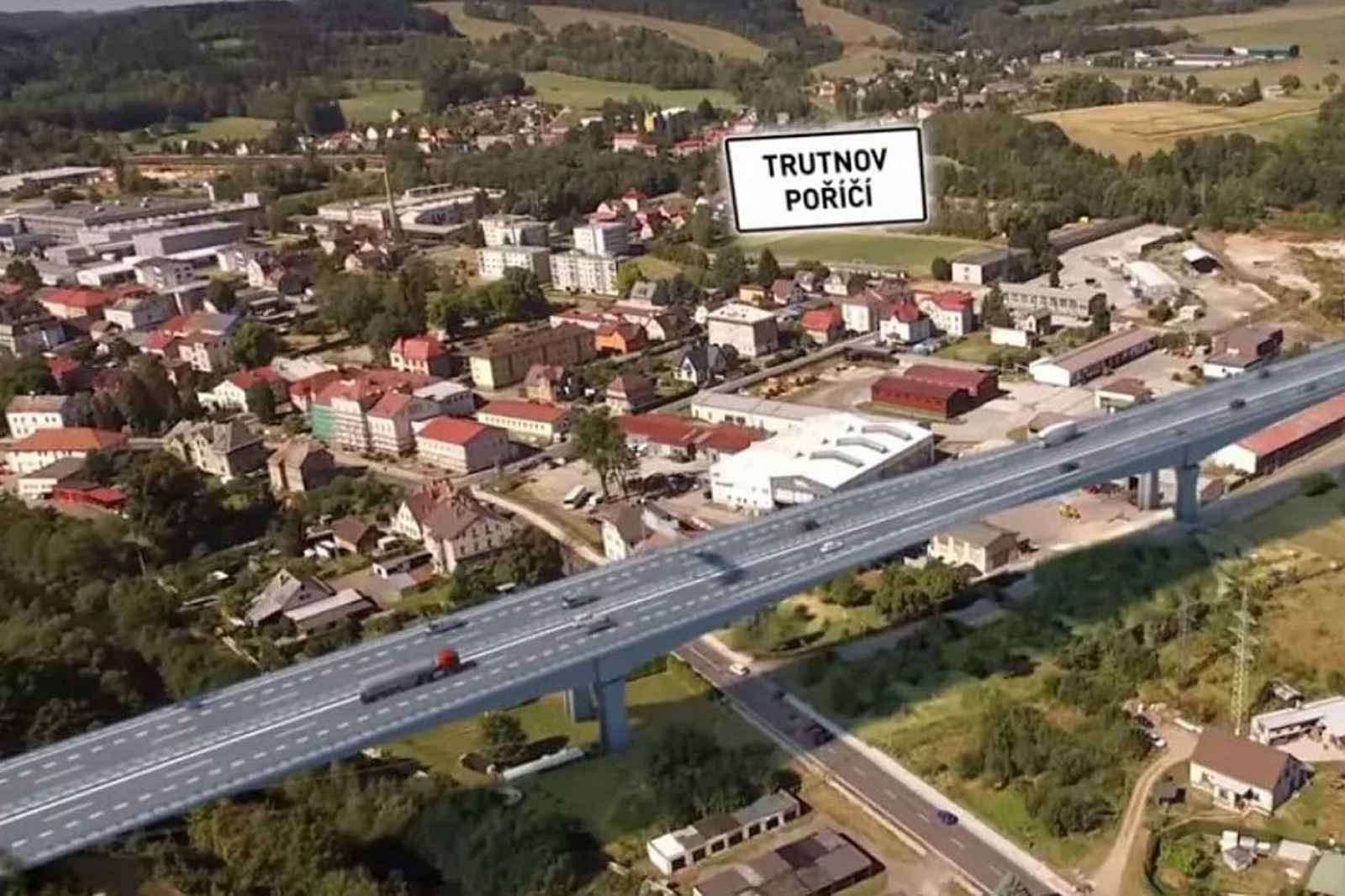 Trasa dálnice D11 povede přes trutnovskou městskou část Poříčí, odkud bude směřovat na Královec k hranicím s Polskem.