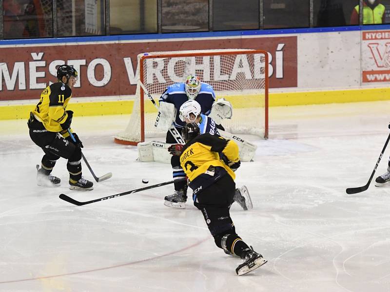 Hokejová Chance liga: HC Stadion Vrchlabí - HC Baník Sokolov.