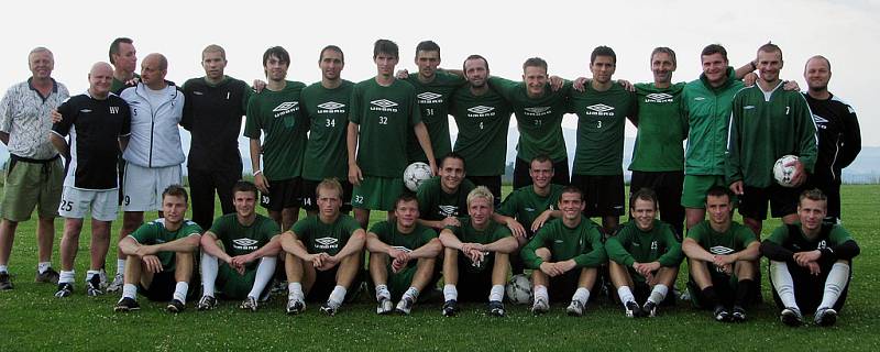 Fotbalisté Bohemians 1905 při tréninku v Krkonoších.