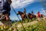 Strážci na koních v létě pomáhají turistům