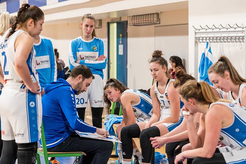 Basketbalistky Trutnova ve středu čeká předposlední duel základní část Renomia ŽBL.