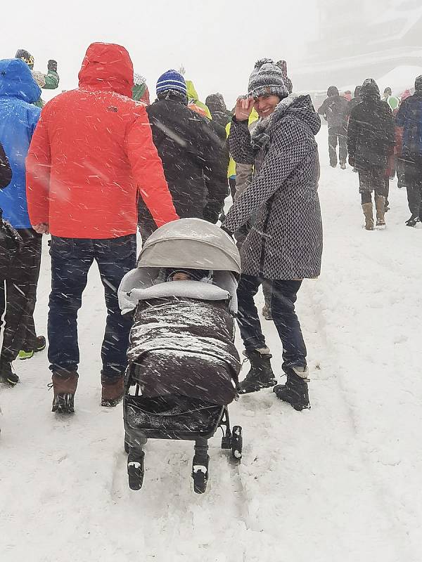 Horská slavnost Tříkrálová u Erlebachovy boudy nad Špindlerovým Mlýnem.